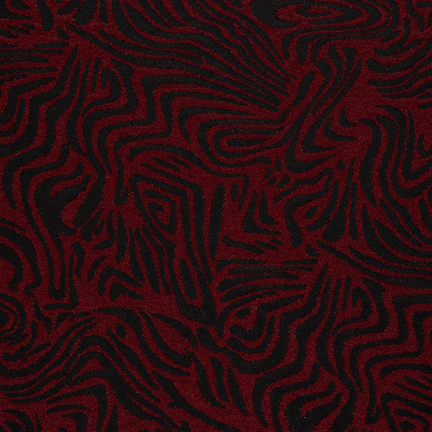 Jacquard tissu Rouge Bordeaux légèrement brillant 