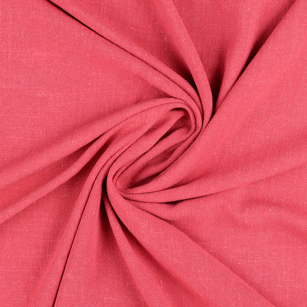 Viscose Lin Chaine et Trame tissu Lilas mat 