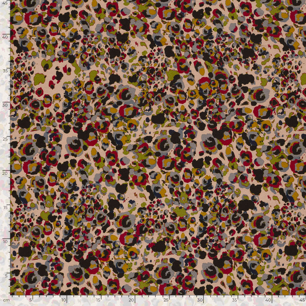 Viscose Vortex Jersey tissu Abstrait Camel