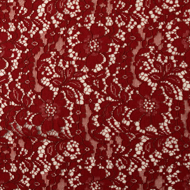 Spitze fabrik Blumen Rot