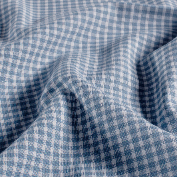 Baumwoll Webware fabrik Karo's Blau