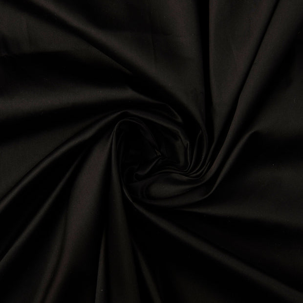 Satin fabric Black matte 