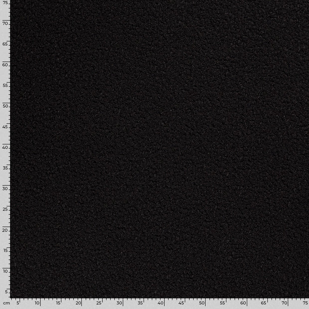 Bouclé fabric Unicolour Black