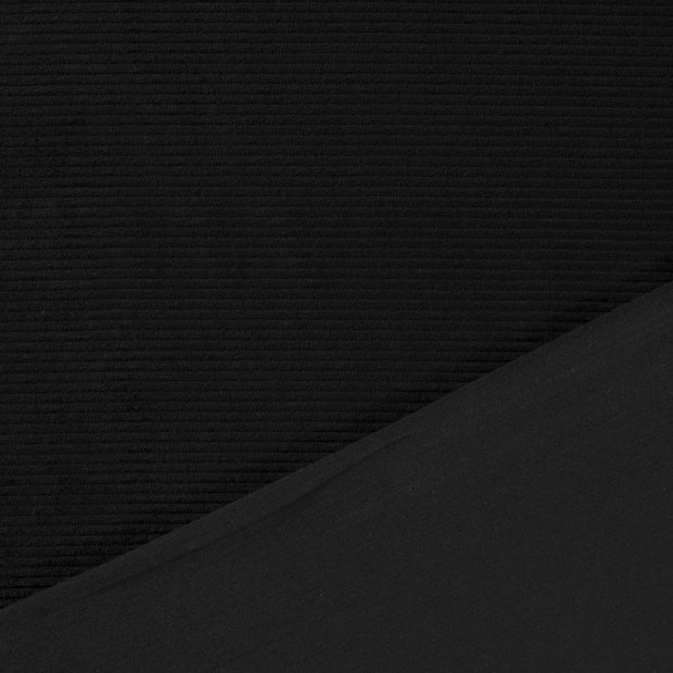 Velours Côtelé 4.5w tissu noir 