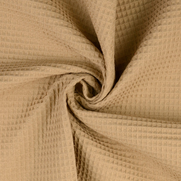Waffelpiqué fabrik beige 