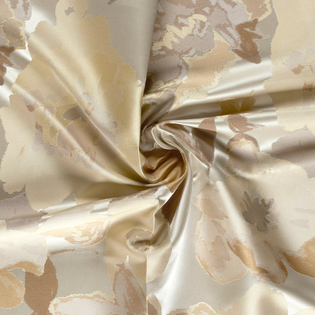 Jacquard fabrik Beige garngefärbt 