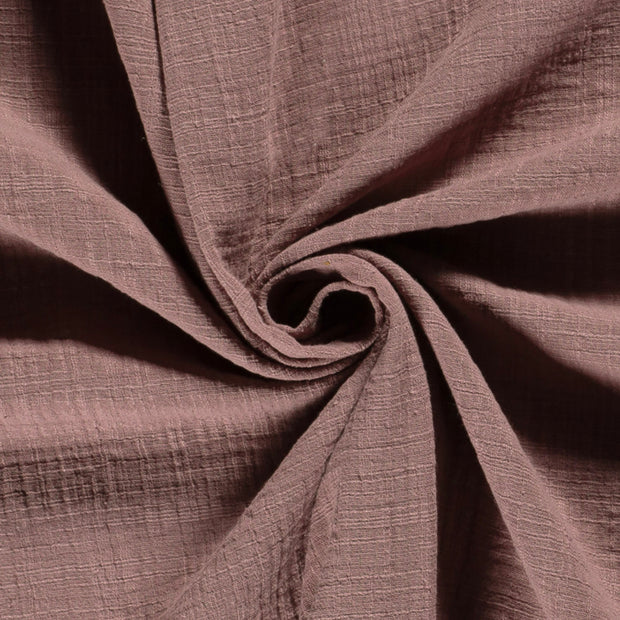 double gaze tissu Mauve mat 