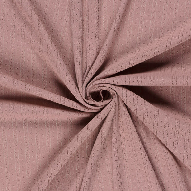 Pointelle tissu Mauve clair 