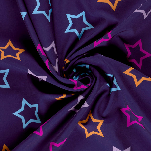 Softshell fabrik Violett digital bedruckt 