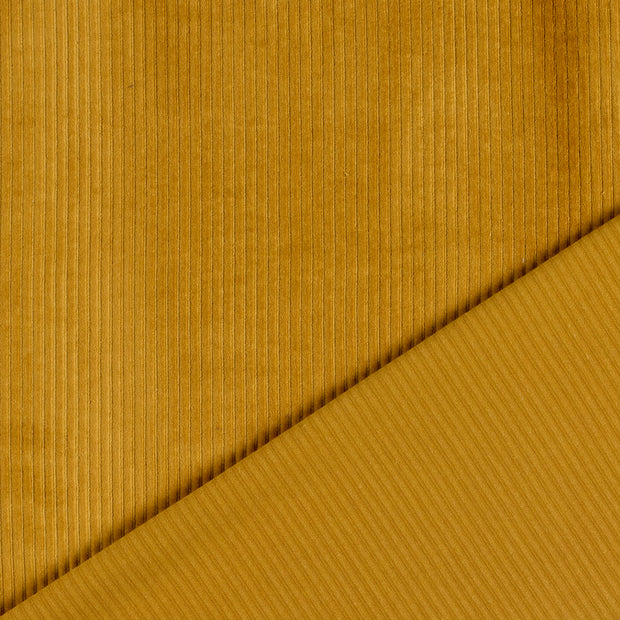Nicky Velours Rib tissu Ocre 