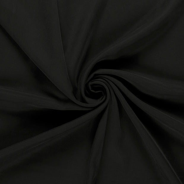 Sergé de Viscose tissu Noir 