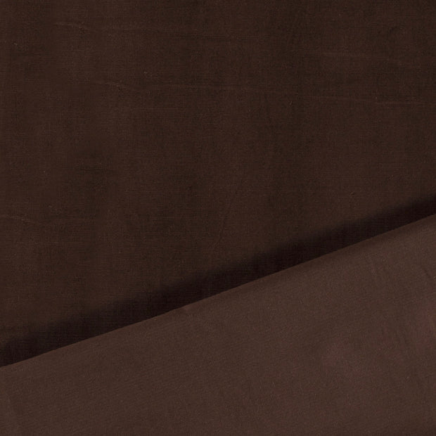 Velours Côtelé bébé 21w tissu Marron Foncé 
