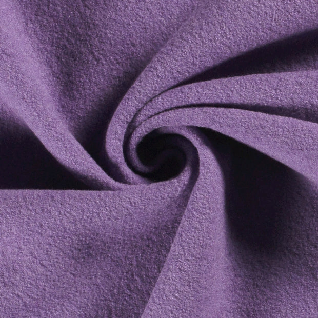 Chiffon en laine tissu Lilas mat 