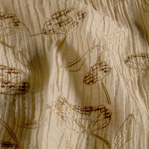  fabric Flowers Beige