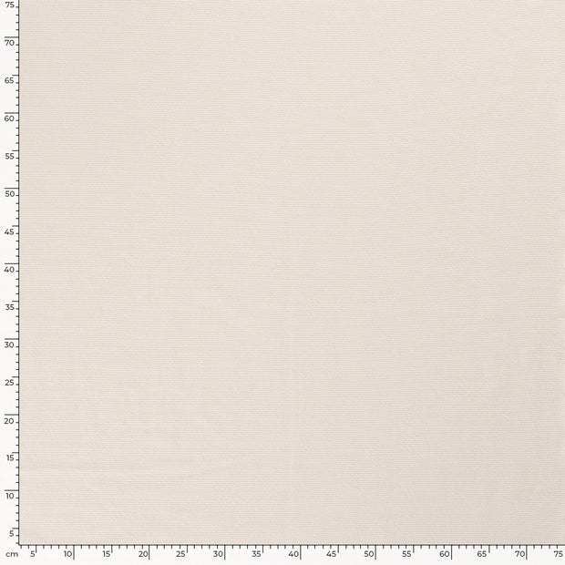 Ottoman jersey fabric Unicolour Ivory