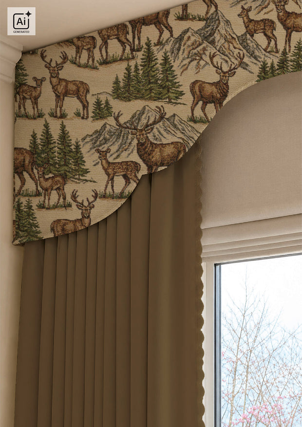 Gobeline fabrik Hirsche Beige