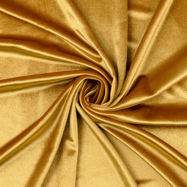 Velours extensible tissu beige 