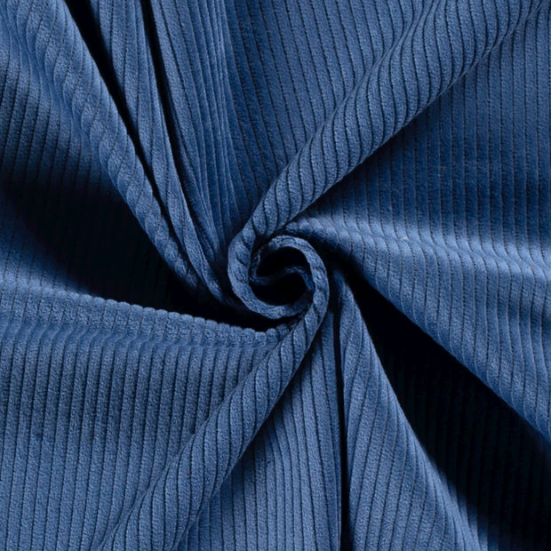 Velours Côtelé 4.5w tissu Indigo mat 