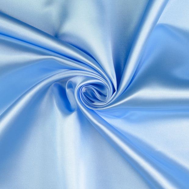 Satin fabrik Babyblau 