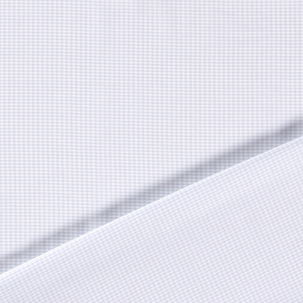 Popeline de Coton tissu Bleu bébé fil teint 