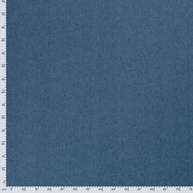 Denim Stretch fabric Unicolour Indigo