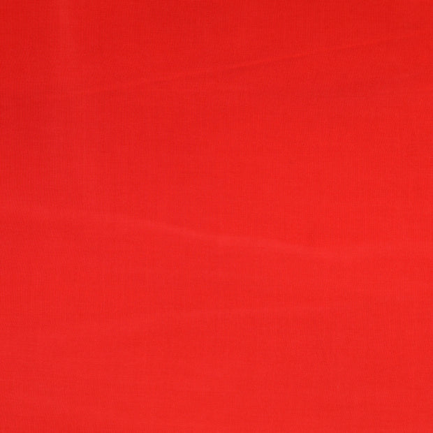 Popeline de Viscose tissu Unicolore rouge