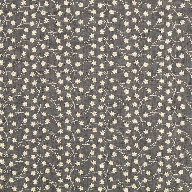 Lace fabric Flowers grey