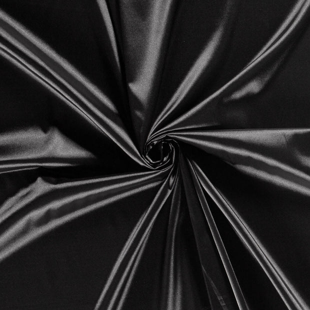 Satin Stretch fabric Black 