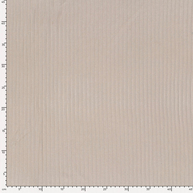 Rib Jersey fabrik Uni Beige