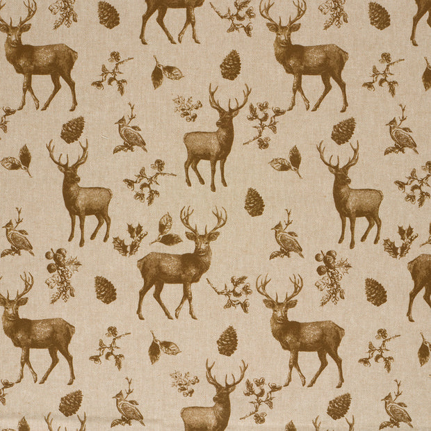 Linen Look fabric Beige matte 