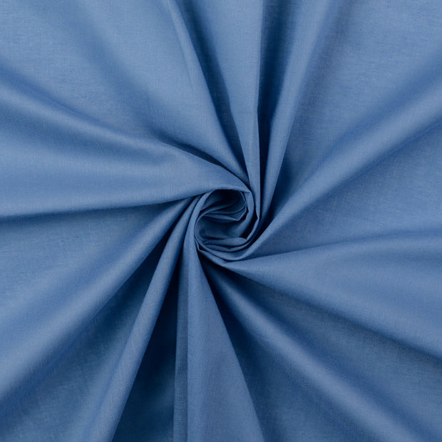 Voile fabrik Indigoblau halb transparent 