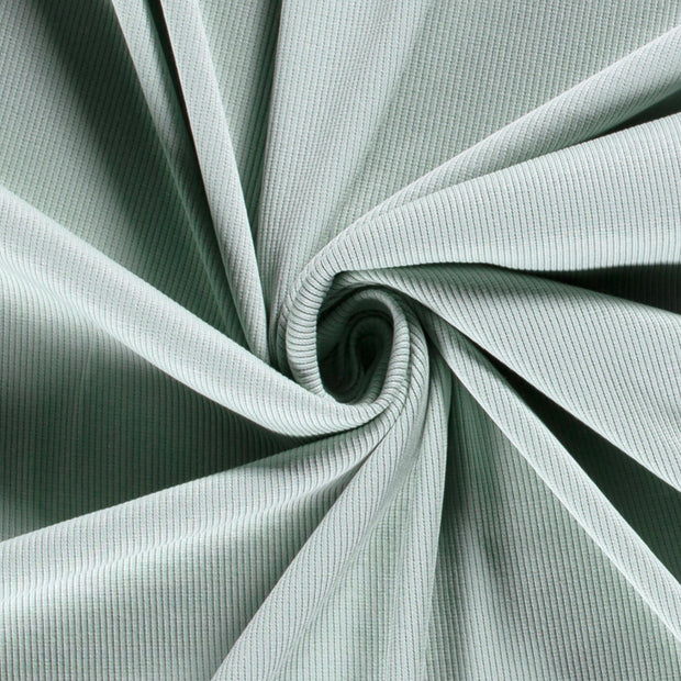 Rib Jersey tissu Glace bleu mat 