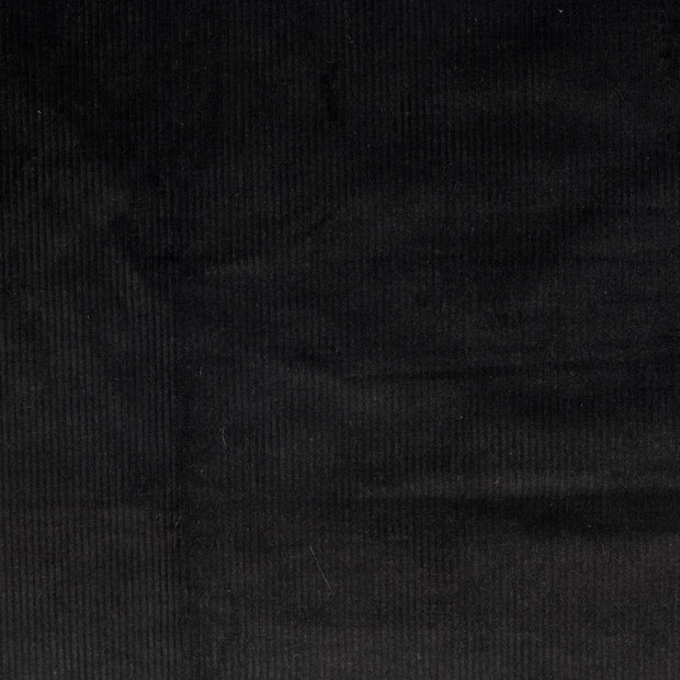 Velours Côtelé 4.5w tissu Unicolore noir