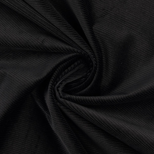 Velours Côtelé 4.5w tissu noir 