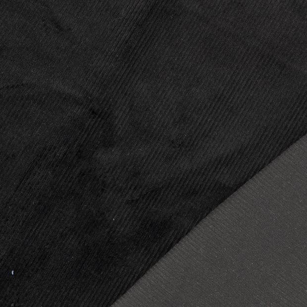 Velours Côtelé 4.5w tissu noir 