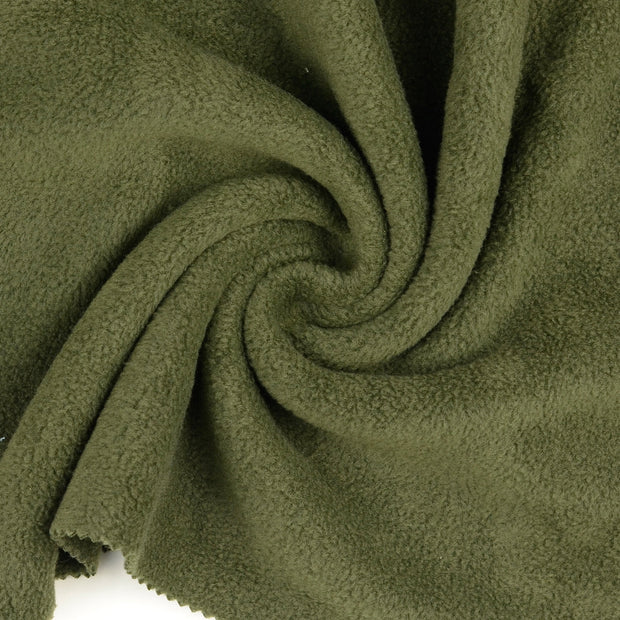 Polar Fleece fabrik Khaki-Grün gebürstet 