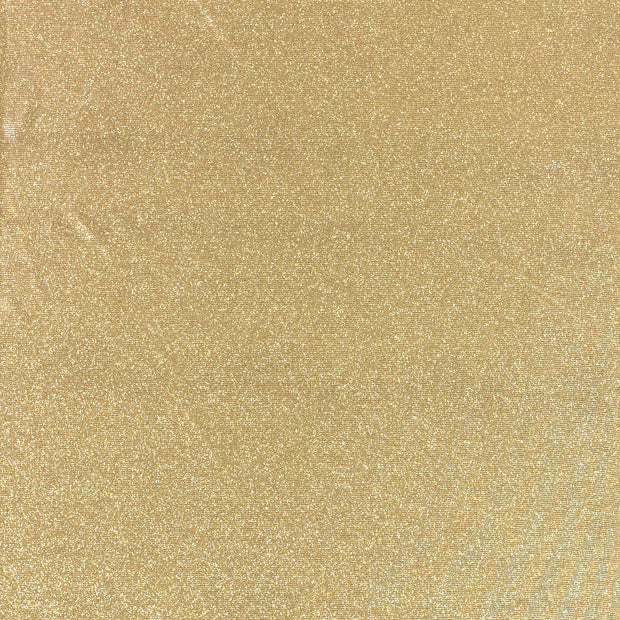 Polyester Jersey fabrik Gold glitzernd 