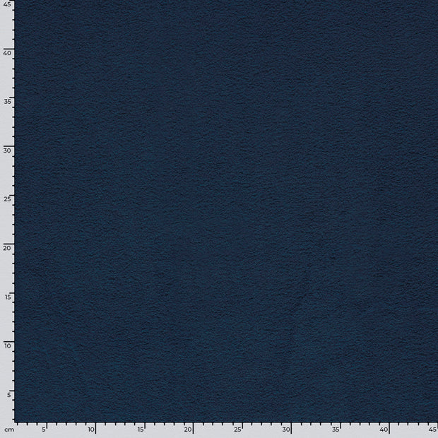 Fleece fabric Melange Navy