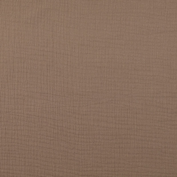 Musselin fabrik Uni Braun-Taupe