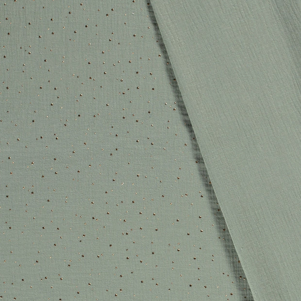 Muslin fabric Dots dew drops 