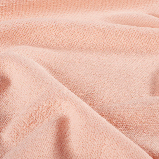 Terry Crêpe tissu Unicolore Saumon