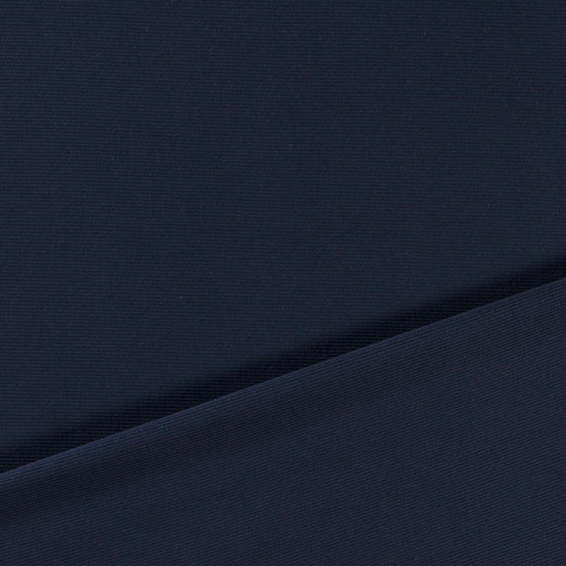 Rib Jersey tissu Bleu Marine mat 
