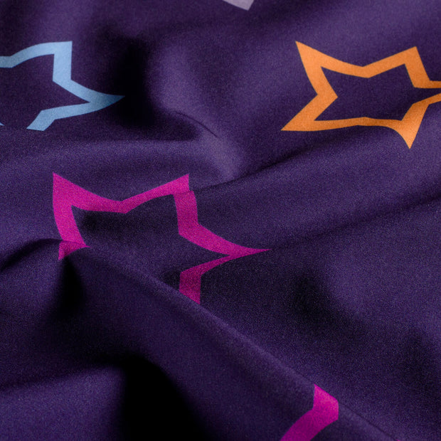 Softshell fabrik Sterne Violett