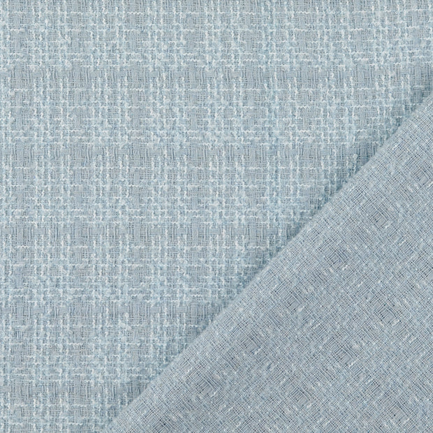 CO Boucle fabrik Himmelblau garngefärbt 
