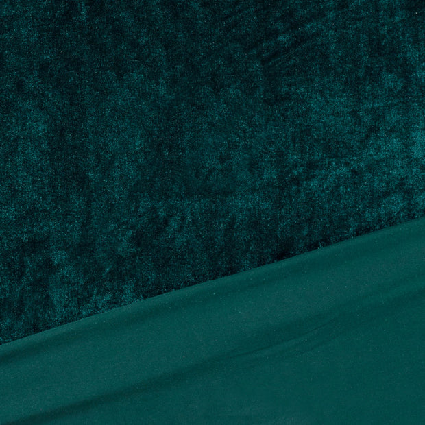 Velours tissu Bleu Canard 