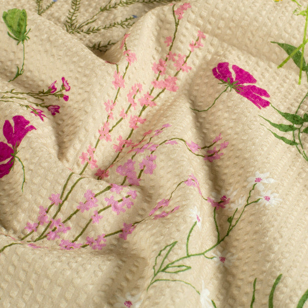  fabric Flowers Camel