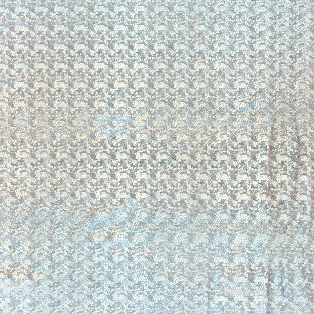 Lamé tissu Argent bicolore 