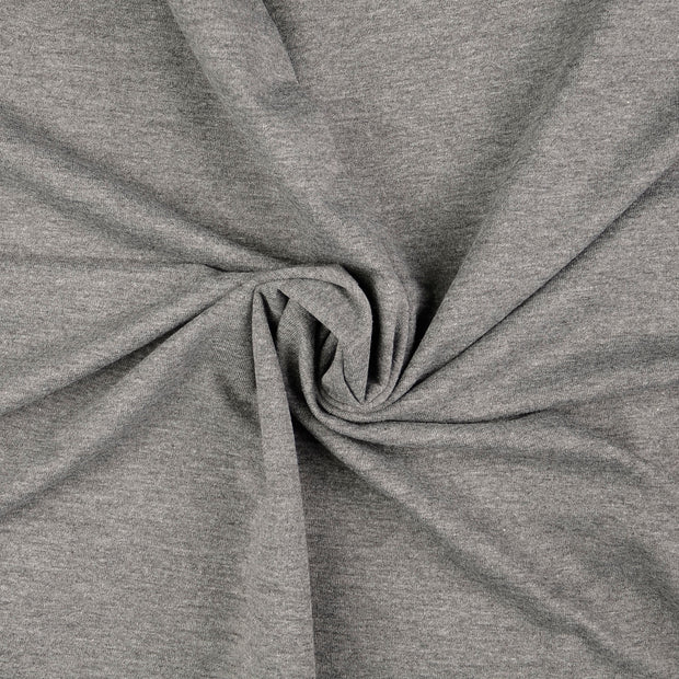 French Terry tissu gris 