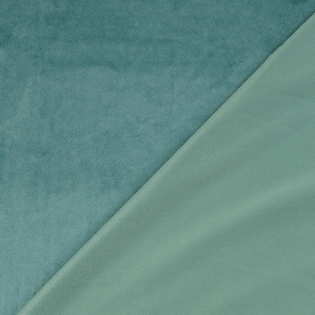 velours tissu Menthe foncée 
