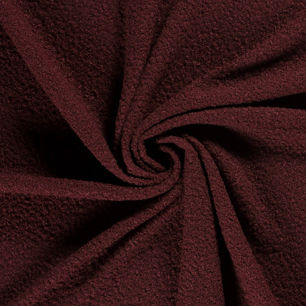 Bouclé fabric Wine red 